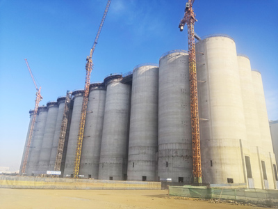 锦州港项目连体筒仓照片-1